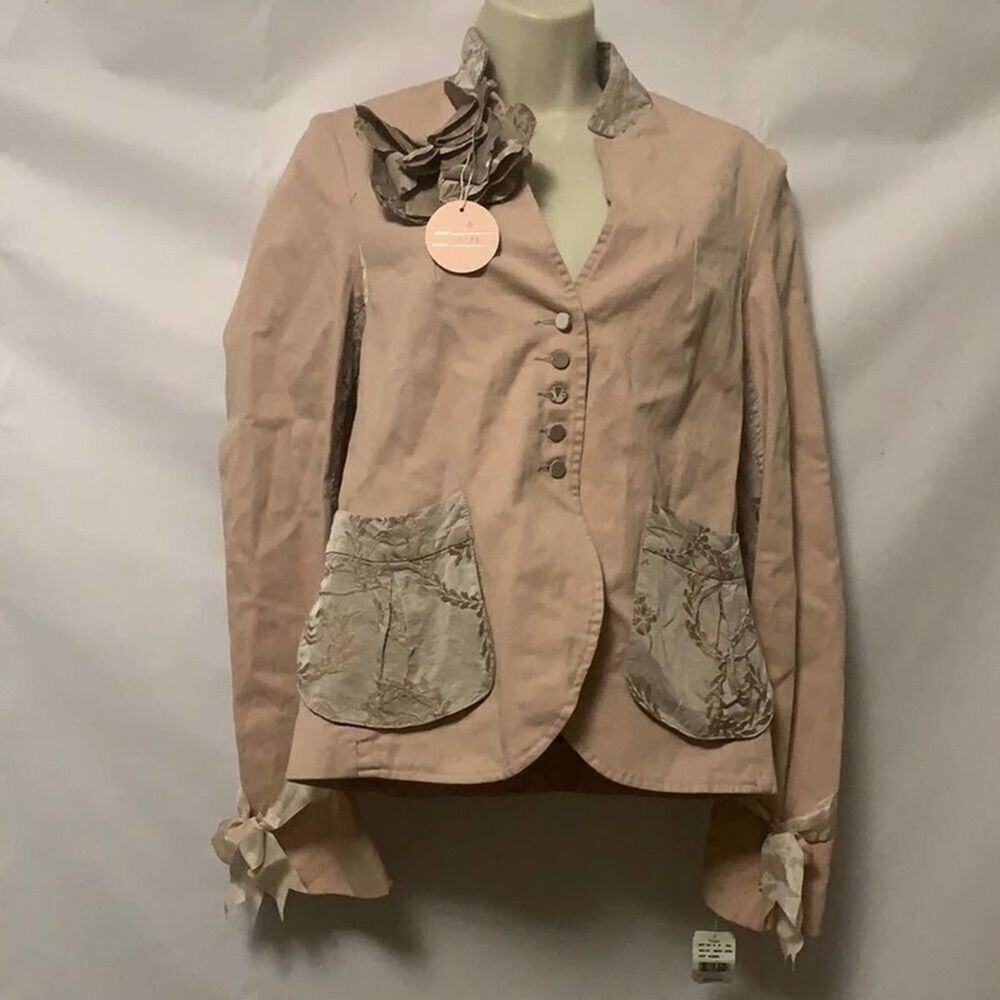 NWT REBECCA TAYLOR SILK ACCENT BLAZER‎ SIZE 8